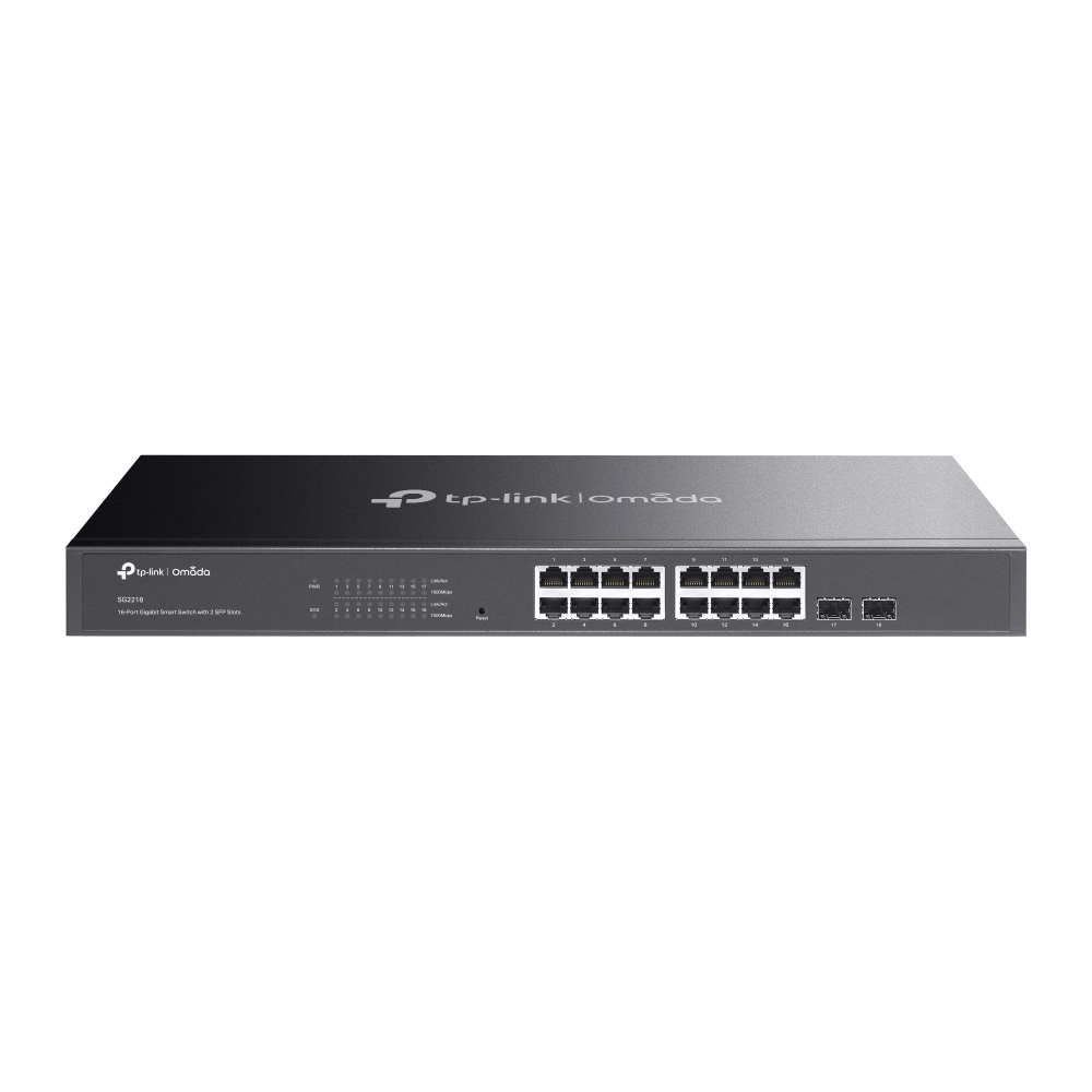 TP-Link Omada 16 Port Smart Gigabit Lan Switch with 2 Giga SFP Ports (SG2218) view 4